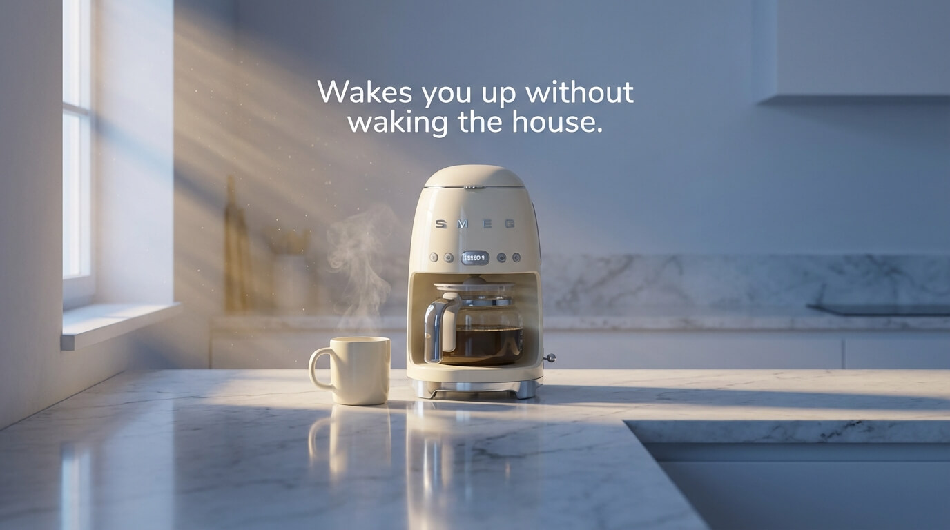 SMEG ad creative generated from YouTube reviews